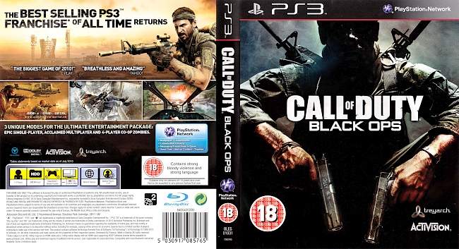 Call of Duty Black Ops german ps3 cover