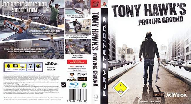 Tony Hawk Proving Ground german ps3 cover