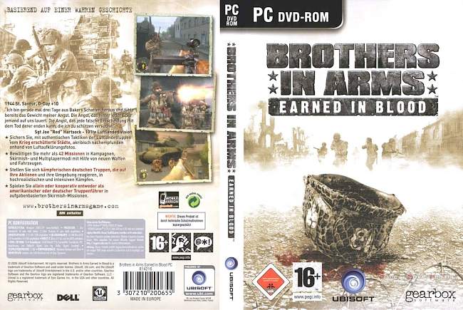 Brothers in Arms Earned In Blood pc cover german