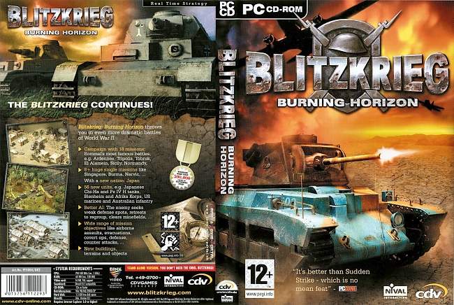 Burning Horizon Blitzkrieg pc cover german