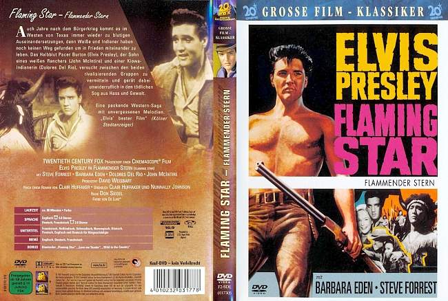 Flaming Star 2 Elvis Presley german dvd cover