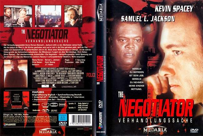 Verhandlungssache The Negotiator Samuel L Jackson german dvd cover