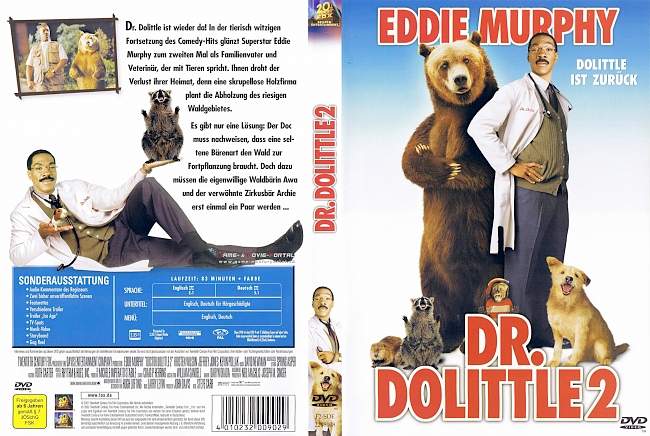 Dr Dolittle 2 german dvd cover