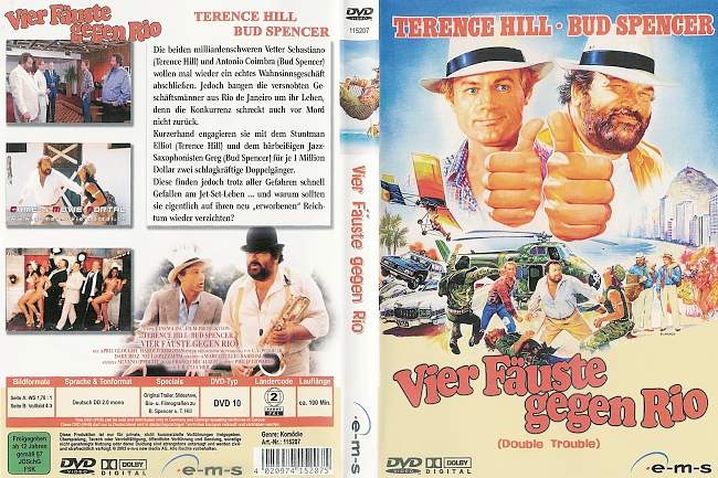 Vier Faeuste gegen Rio Bud Spencer Terence Hill german dvd cover