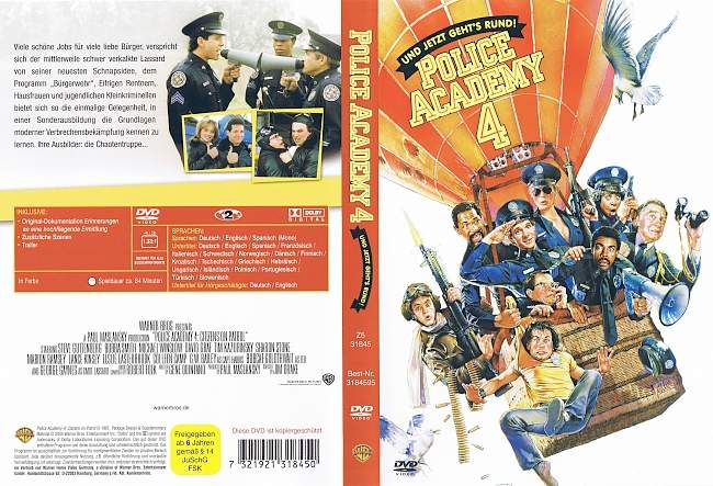 Police Academy 4 dvd cover german