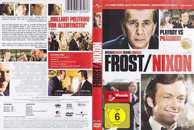 Frost Nixon german dvd cover