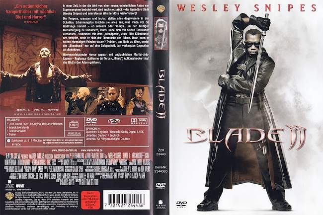 Blade 2 german dvd cover