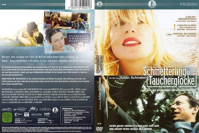 Schmetterling und Taucherglocke dvd cover german
