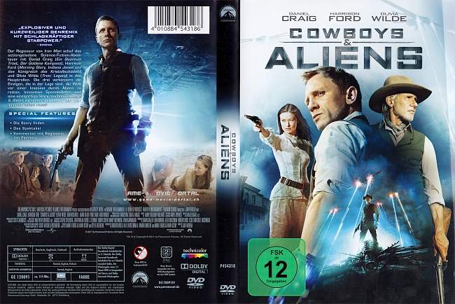 Cowboys and Aliens Daniel Craig german dvd cover