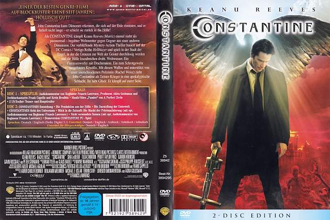 Constantine Keanu Reeves german dvd cover