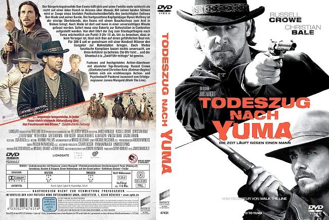 Todeszug nach Yuma Cover 2 german dvd cover