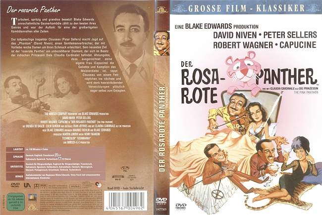 Der rosarote Panther german dvd cover