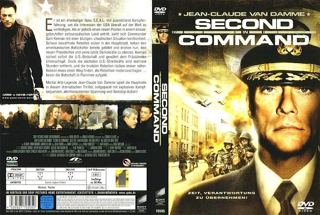 Second In Command JCVD dvd cover german