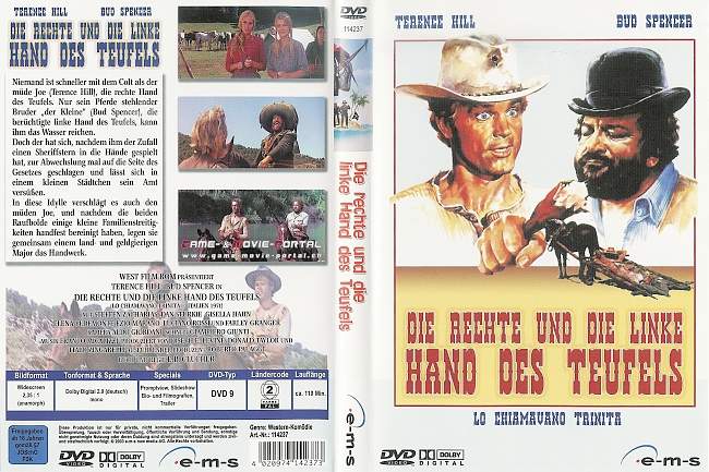Die rechte und die linke Hand des Teufels Bud Spencer Terence Hill german dvd cover