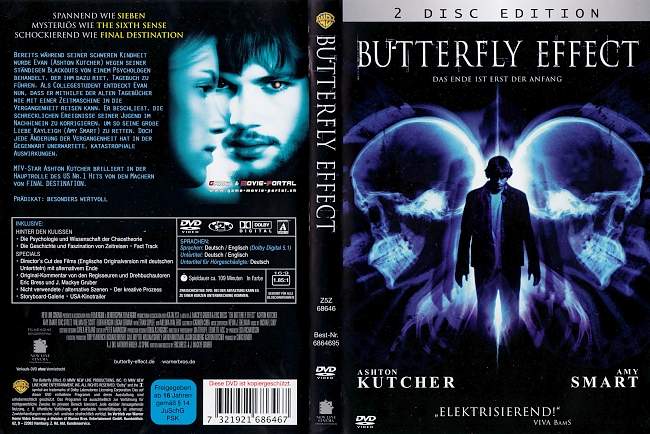 Butterfly Effect 1 Ashton Kutcher german dvd cover