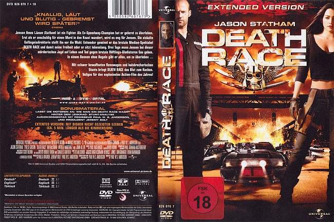 Death Race Jason Statham german dvd cover