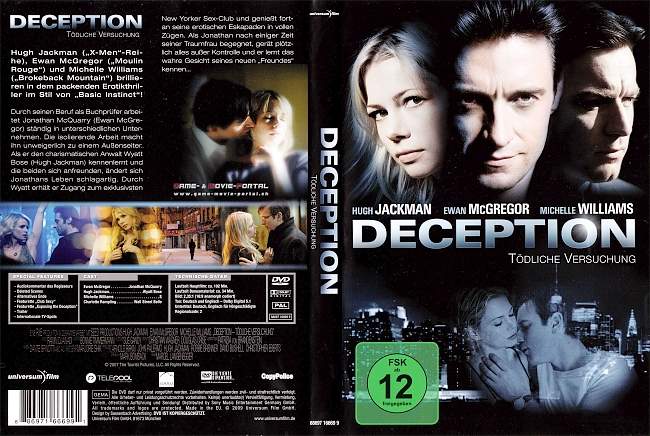 Deception german dvd cover