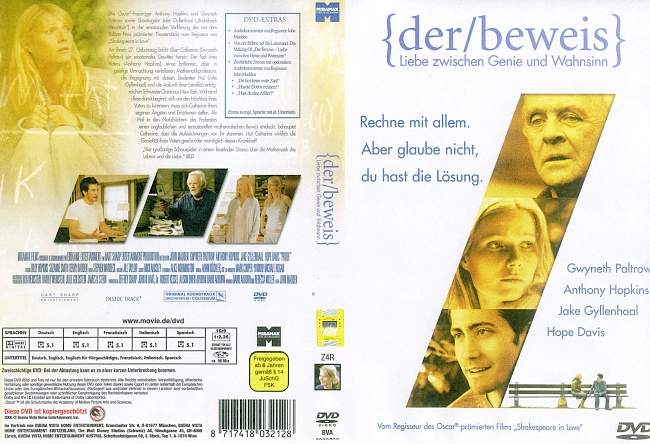Der Beweis german dvd cover