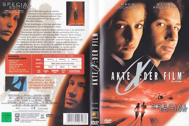 Akte X Der Film german dvd cover