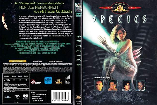 Species 1 HR Giger german dvd cover