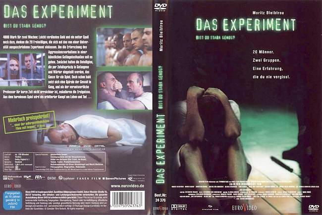 Das Experiment Moirtz Bleibtreu german dvd cover