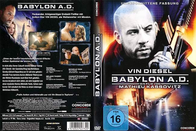 Baybylon AD Vin Diesel german dvd cover