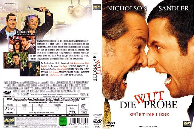 Die Wutprobe german dvd cover