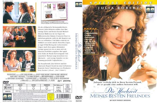 Die Hochzeit meines besten Freundes dvd cover german