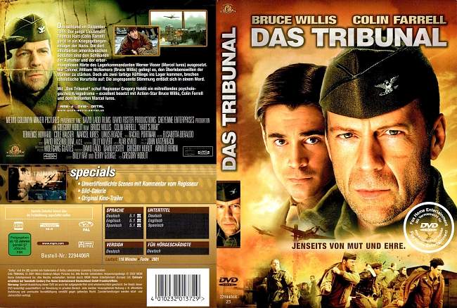 Das Tribunal Bruce Willis Colin Farrell german dvd cover