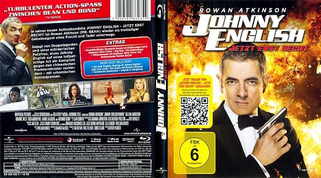 Johnny English 2 Jetzt erst Recht Rowan Atkinson german blu ray cover