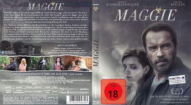 Maggie Arnold Schwarzenegger Abigail Breslin german blu ray cover