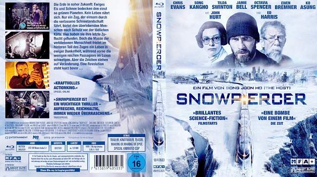 Snowpiercer german blu ray cover