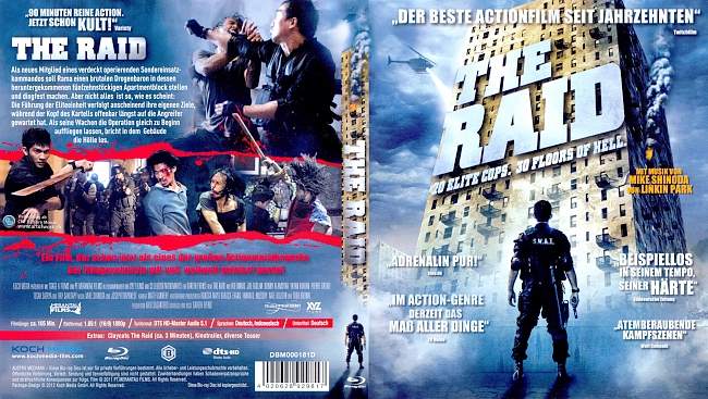 The Raid german blu ray cover
