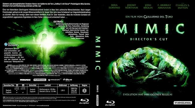 Mimic Directors Cut german blu ray cover