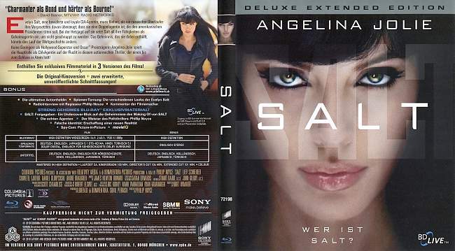 SALT Deluxe Extended Edition german blu ray cover