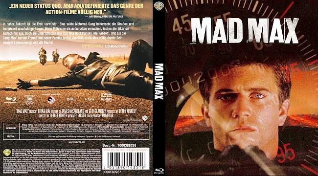 Mad Max Mel Gibson german blu ray cover
