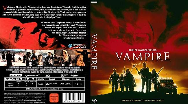 Vampire John Carpenter german blu ray cover