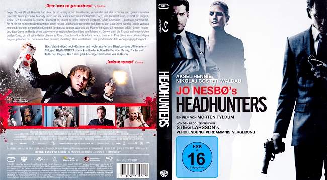 Headhunters Jo Nesbos german blu ray cover