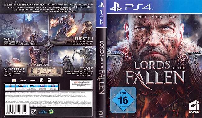 Lords of the Fallen german ps4 cover