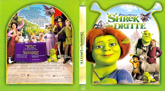 Shrek 3 Der Dritte german blu ray cover