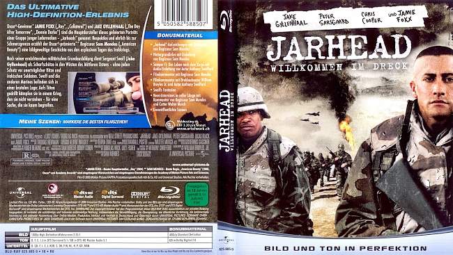 Jarhead Willkommen im Dreck Jake Gyllenhaal Sam Mendes german blu ray cover