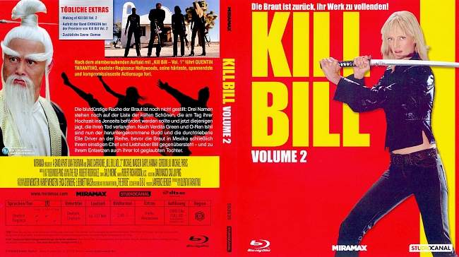 Kill Bill Vol 2 german blu ray cover
