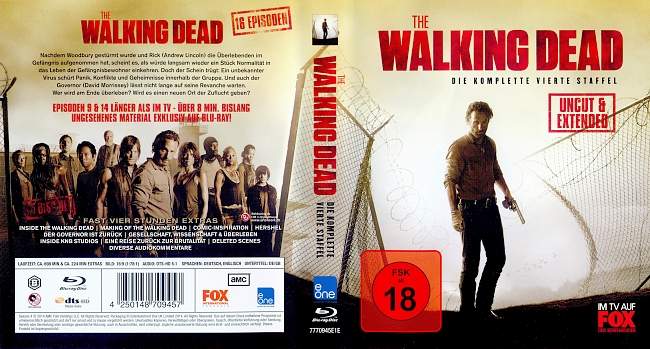 The Walking Dead Season 4 S04 Staffel 4 german blu ray cover
