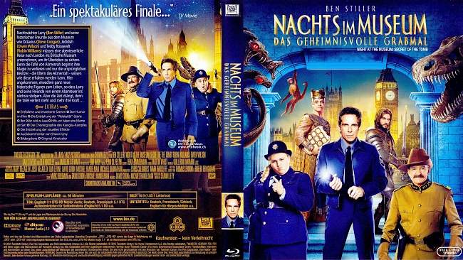 Nachts im Museum 3 Night at the Museum german blu ray cover