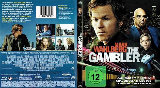 The Gambler Mark Wahlberg John Goodman Rupert Wyatt german blu ray cover