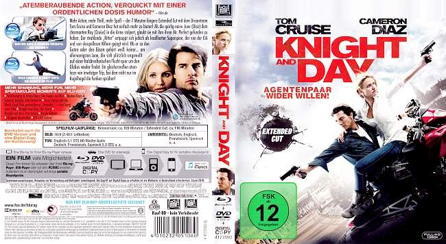 Knight and Day Agentenpaar Wider Willen James Mangold german blu ray cover