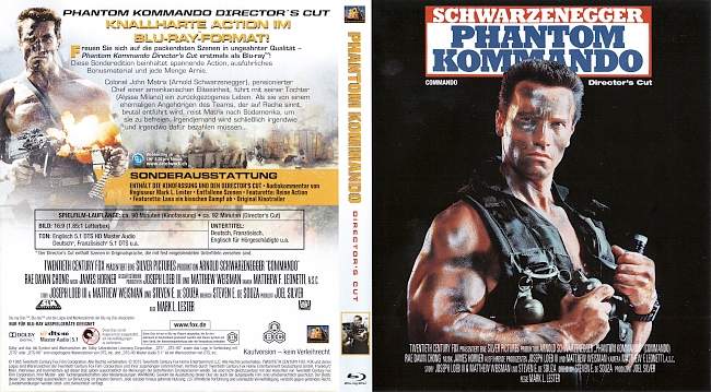 Phantom Kommando Commando german blu ray cover