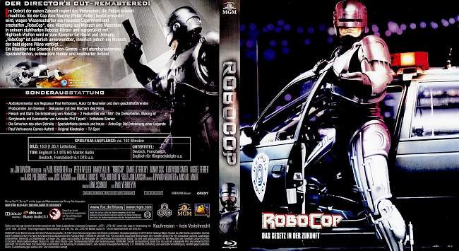 Robocop Das Gesetz in der Zukunft german blu ray cover