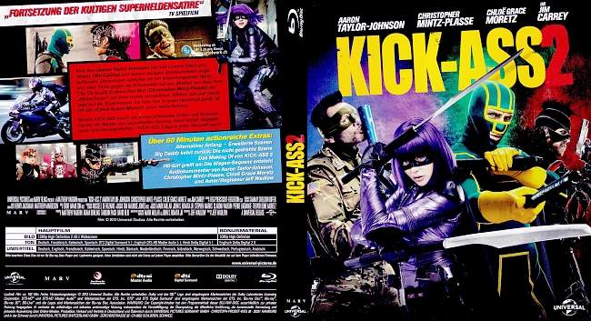 Kick Ass 2 german blu ray cover