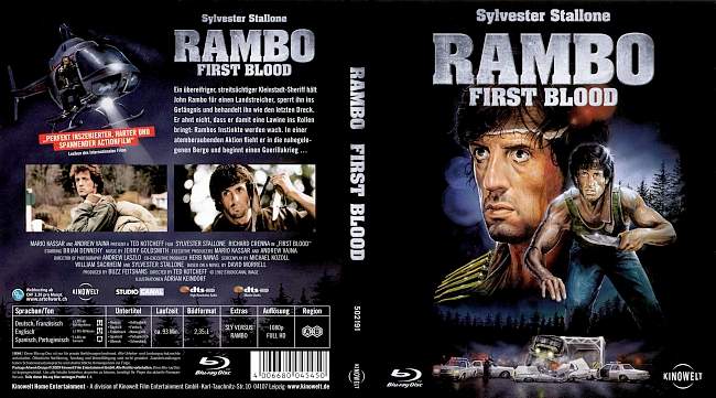 Rambo 1 First Blood german blu ray cover